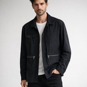 Dries Van Noten Black Utility Jacket